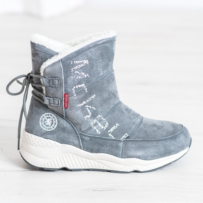 Botas de nieve de cuero MCKEYLOR gris 1