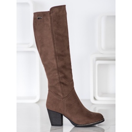 J. Star Botas cómodas en un poste marrón 2