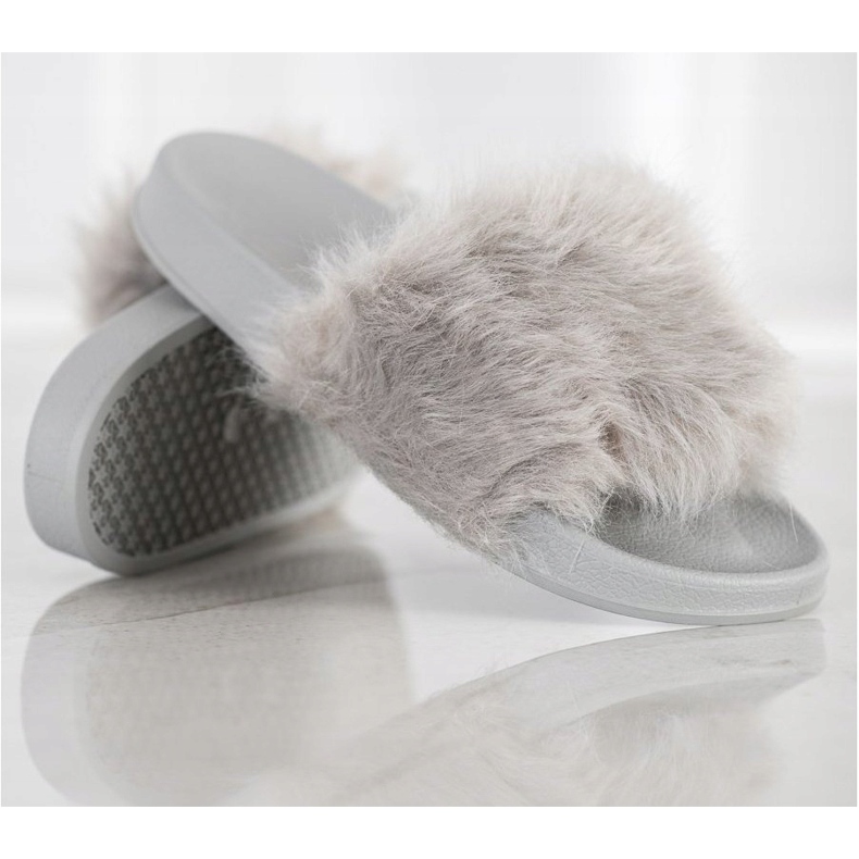 SHELOVET Zapatillas de Goma con Piel gris 2