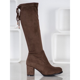 J. Star Botas de gamuza clásicas marrón 2