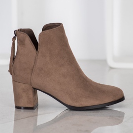 Botas con cremallera VINCEZA marrón 1 Botas con cremallera VINCEZA marrón 1