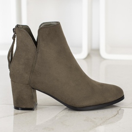Botas con cremallera VINCEZA multicolor verde 2