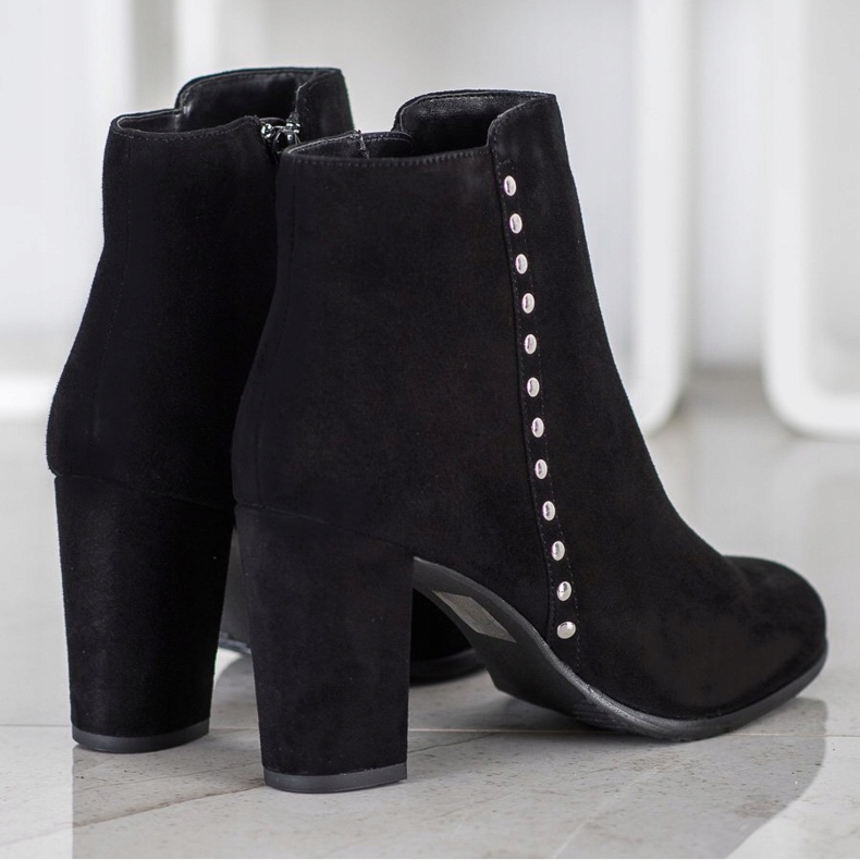 Evento Botines de cuero clásicos negro 2 Evento Botines de cuero clásicos negro 2