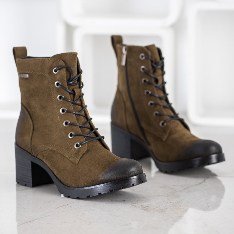 Botas de ante VINCEZA multicolor verde 1