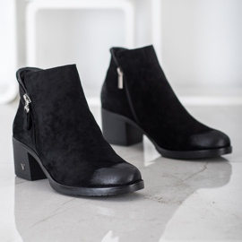 Botas de ante VINCEZA negro 4