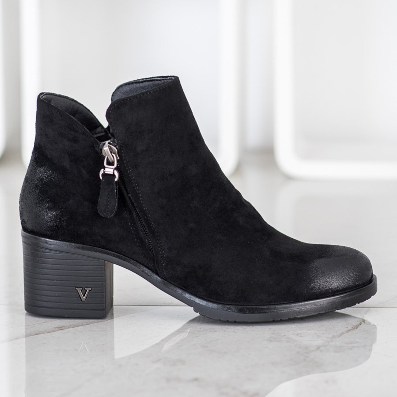 Botas de ante VINCEZA negro 1