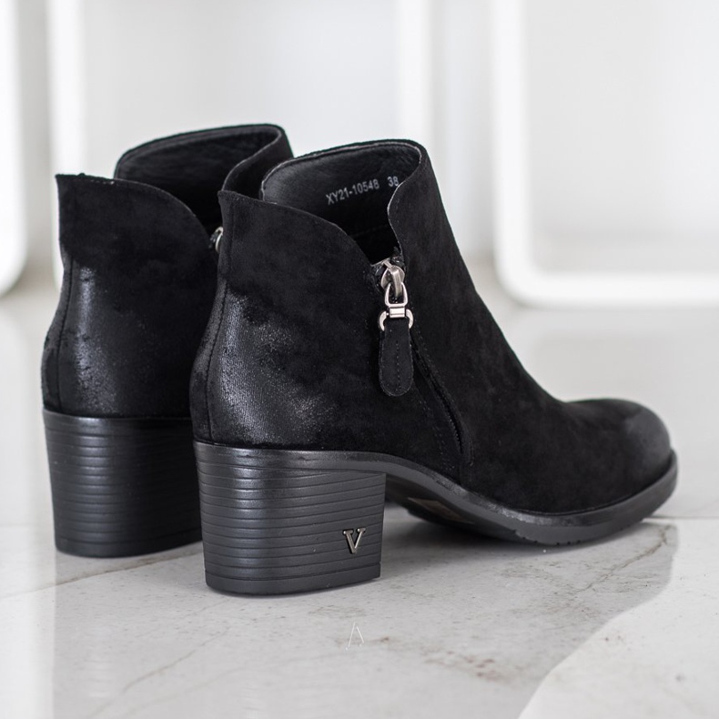 Botas de ante VINCEZA negro 2