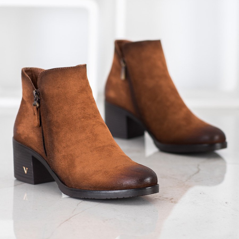 Botas de ante VINCEZA marrón 1