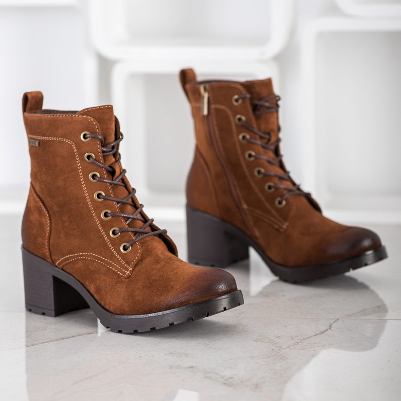 Botas de ante VINCEZA marrón 1