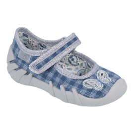 Calzado infantil befado 109P188 azul gris 1