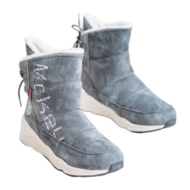 Botas de nieve de cuero MCKEYLOR gris 3