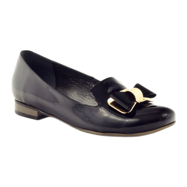 Zapatos de salón para mujer Kotyl 3404 oro negro 5 Zapatos de salón para mujer Kotyl 3404 oro negro 5