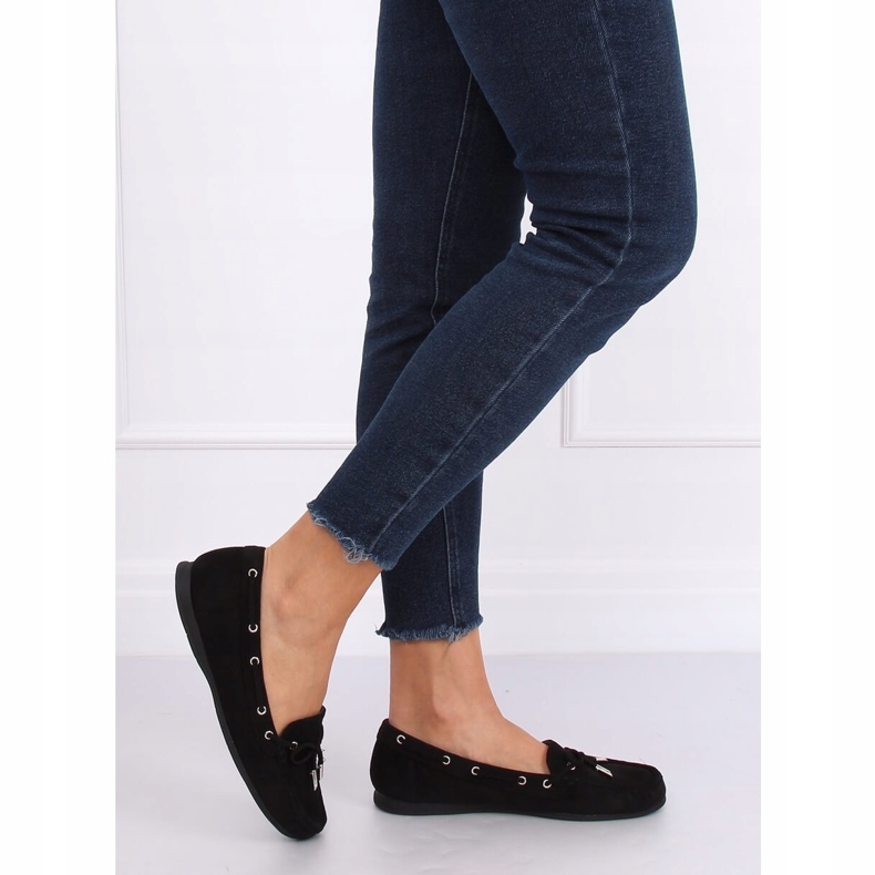 Mocasines de mujer negros RQ-1 Black 1