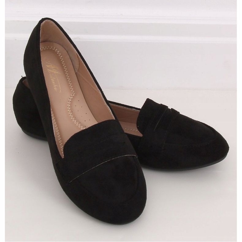 Mocasines de mujer negros 3C-20 Negro 1