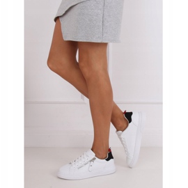 Zapatillas de mujer blancas KK-206 BLANCO / NEGRO 2