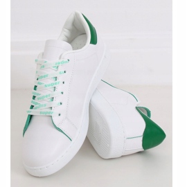 Zapatillas de mujer blancas 5G-2 Green blanco verde 1 Zapatillas de mujer blancas 5G-2 Green blanco verde 1