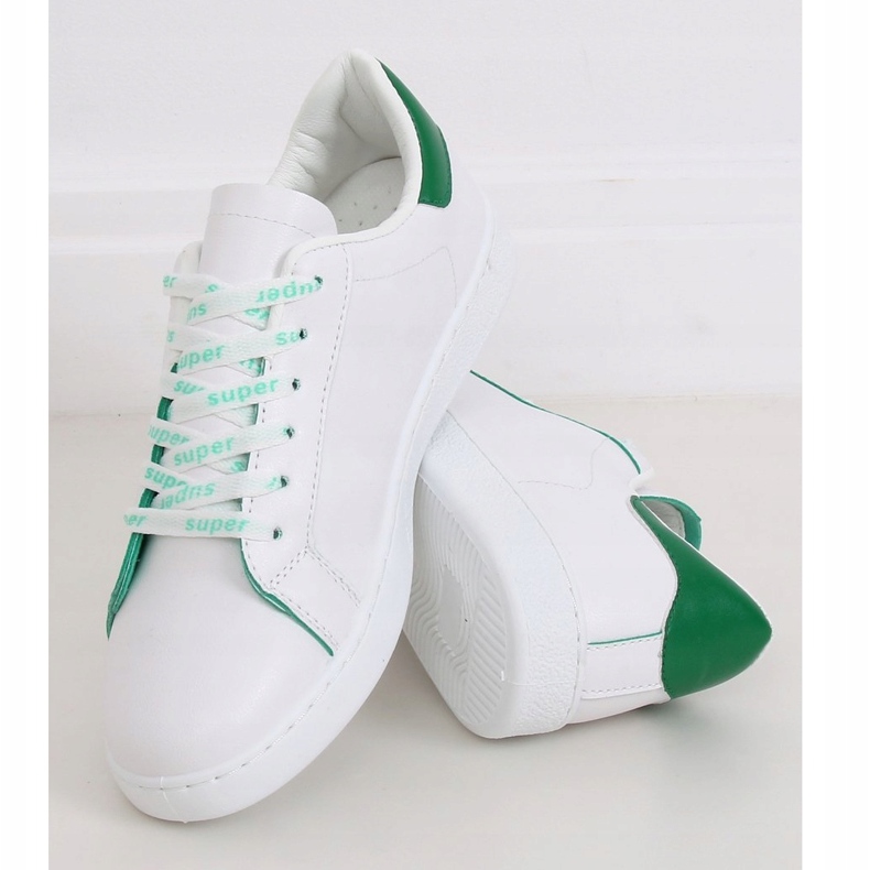 Zapatillas de mujer blancas 5G-2 Green blanco verde 1 Zapatillas de mujer blancas 5G-2 Green blanco verde 1