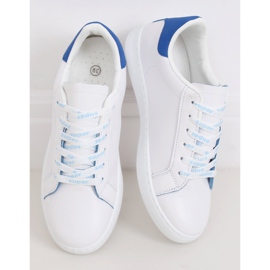 Zapatillas de mujer blancas 5G-2 Azul blanco 2 Zapatillas de mujer blancas 5G-2 Azul blanco 2