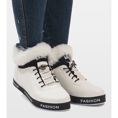 Botas de ante de piel con aislamiento blanco NB252P-1 2 Botas de ante de piel con aislamiento blanco NB252P-1 2