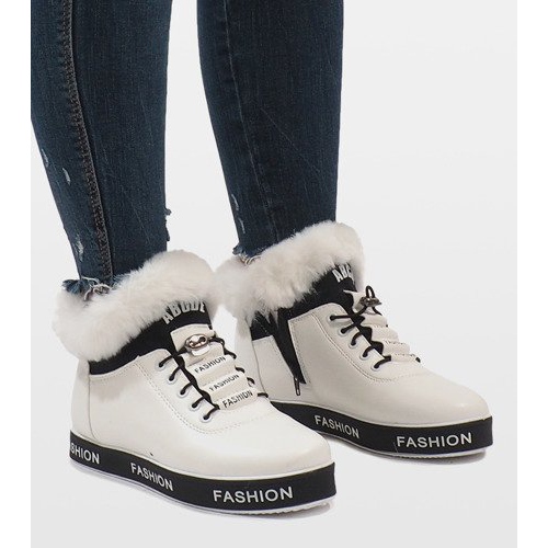 Botas de ante de piel con aislamiento blanco NB252P-1 1 Botas de ante de piel con aislamiento blanco NB252P-1 1