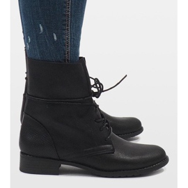 Botas negras con cordones 16006-58 negro 3