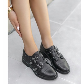 Zapatos de mujer negros con hebillas C17-6072 1 Zapatos de mujer negros con hebillas C17-6072 1