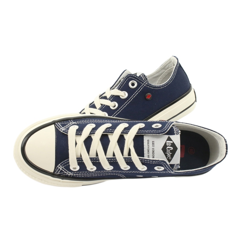 Carritos Lee Cooper azul marino atados 4