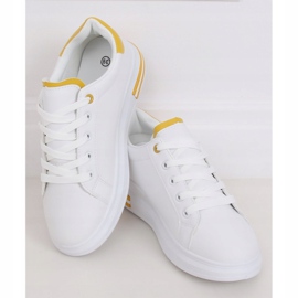 Zapatillas de mujer blancas LG20 BLANCO / AMARILLO 1 Zapatillas de mujer blancas LG20 BLANCO / AMARILLO 1