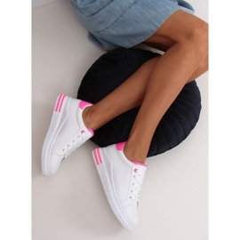 Zapatillas de mujer blancas LG20 WHITE / ROSE blanco rosado 3