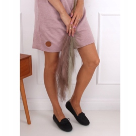 Mocasines negros de mujer 9F182 Negro 2