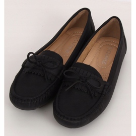 Mocasines negros de mujer 9F182 Negro 1