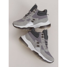 Zapatillas deportivas altas grises 2000-C03 Gris 2 Zapatillas deportivas altas grises 2000-C03 Gris 2