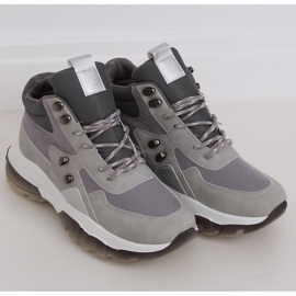 Zapatillas deportivas altas grises 2000-C03 Gris 3