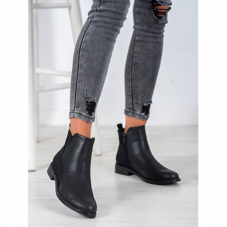 J. Star Elegantes botas negras negro 2