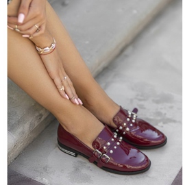 Zapatos bajos granate para mujer C18-6252-2 multicolor 1 Zapatos bajos granate para mujer C18-6252-2 multicolor 1