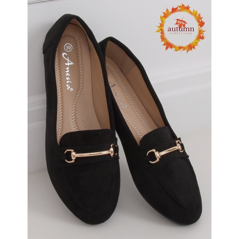 Mocasines de mujer negros 88-385 Black 1