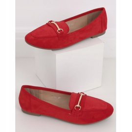 Mocasines de mujer rojos 88-385 Red 1