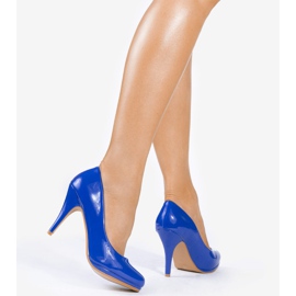 Tacones altos clásicos azules YS-193 1