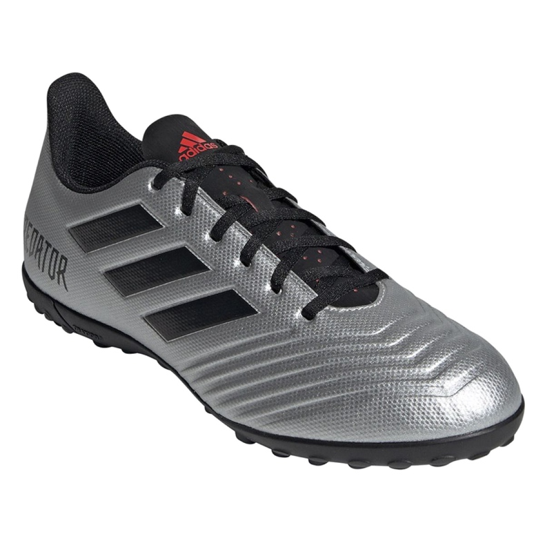 Botas de fútbol adidas Predator 19.4 Tf M F35634 plata 3