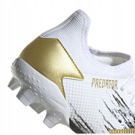 Botas de fútbol adidas Predator 20.3 L Fg M FW9197 oro blanco blanco 3
