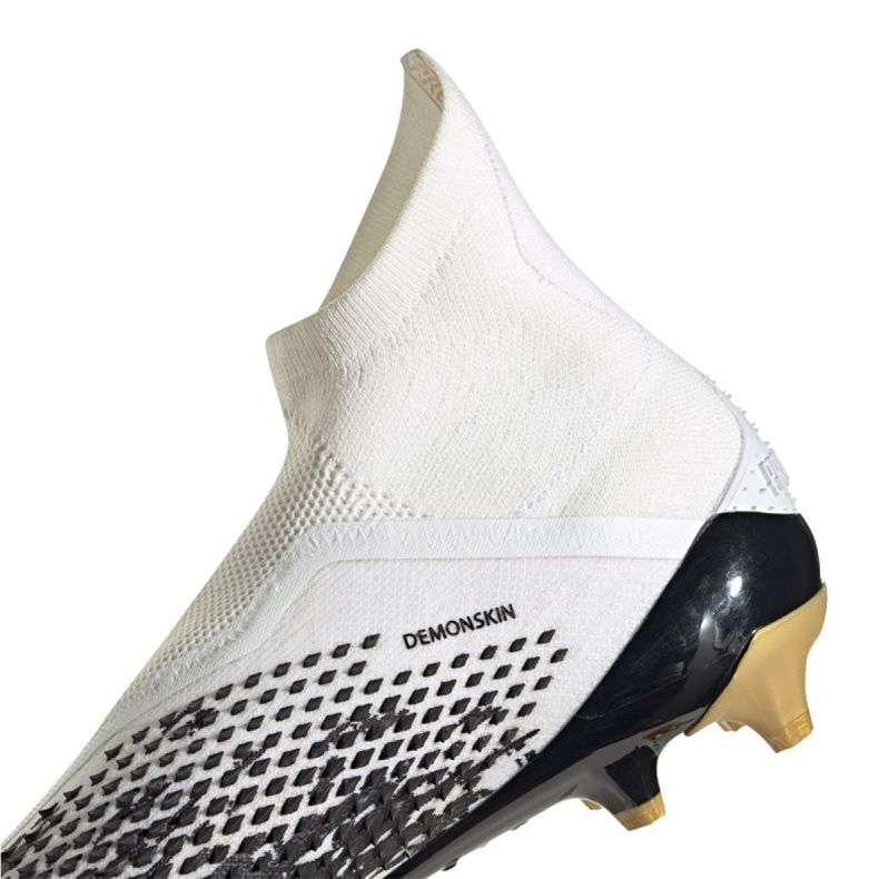 Botas de fútbol adidas Predator 20+ Ag M FW9761 gris / plata, blanco, negro, dorado blanco 2