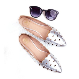 Bailarinas para mujer Lu Boo Silver Metallic Dianna plata 4 Bailarinas para mujer Lu Boo Silver Metallic Dianna plata 4