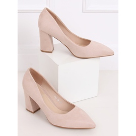 Bombas en el poste beige 030-22 ES-1 Beige marrón 5