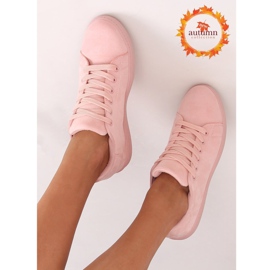 Zapatillas de mujer en ante rosa 6301 Pink 1
