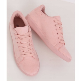 Zapatillas de mujer en ante rosa 6301 Pink rosado 2