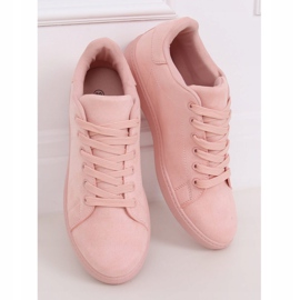 Zapatillas de mujer en ante rosa 6301 Pink rosado 3