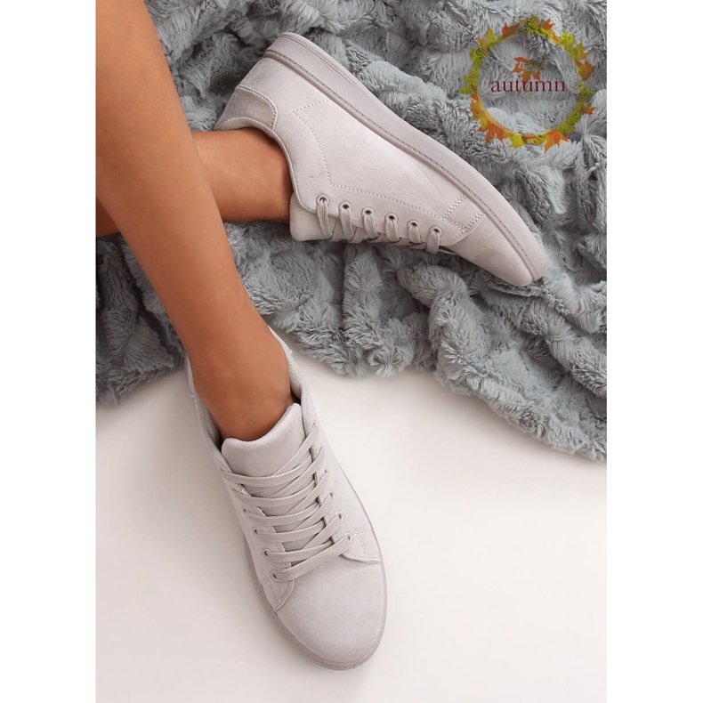 Zapatillas de mujer gris ante gris 6301 1
