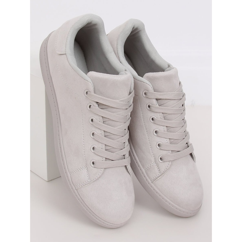 Zapatillas de mujer gris ante gris 6301 2