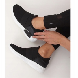 Black 7786-Y Zapatillas deportivas negras negro 2