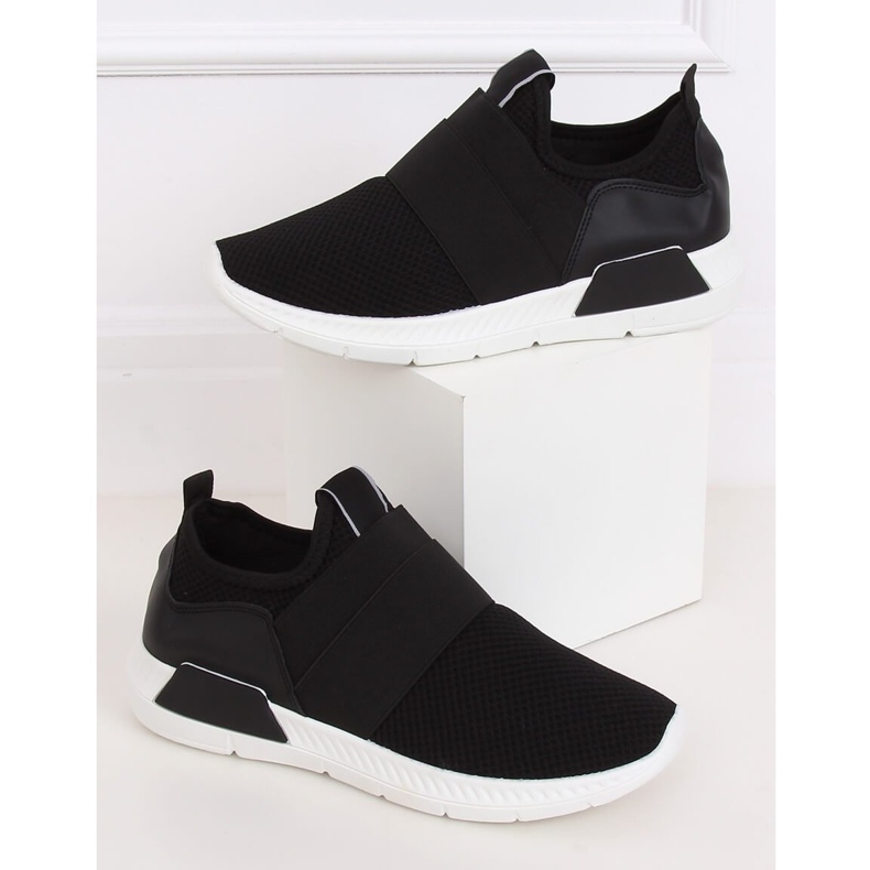 Black 7786-Y Zapatillas deportivas negras negro 1